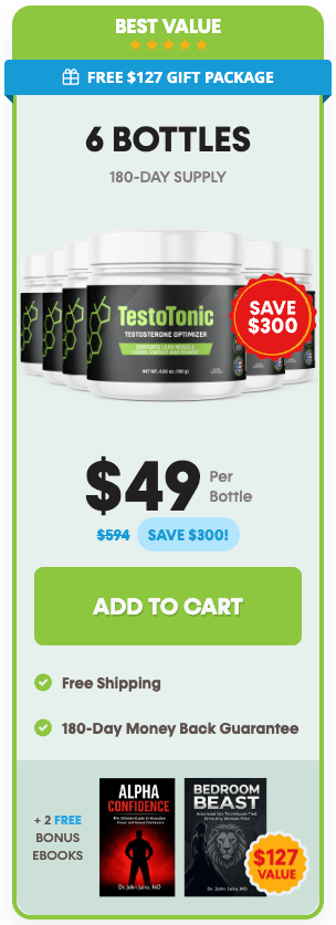 TestoTonic 6 bottles